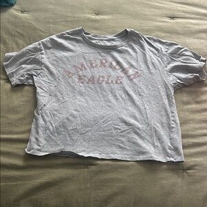 American Eagle Outfitters Kids Light Gray Tee